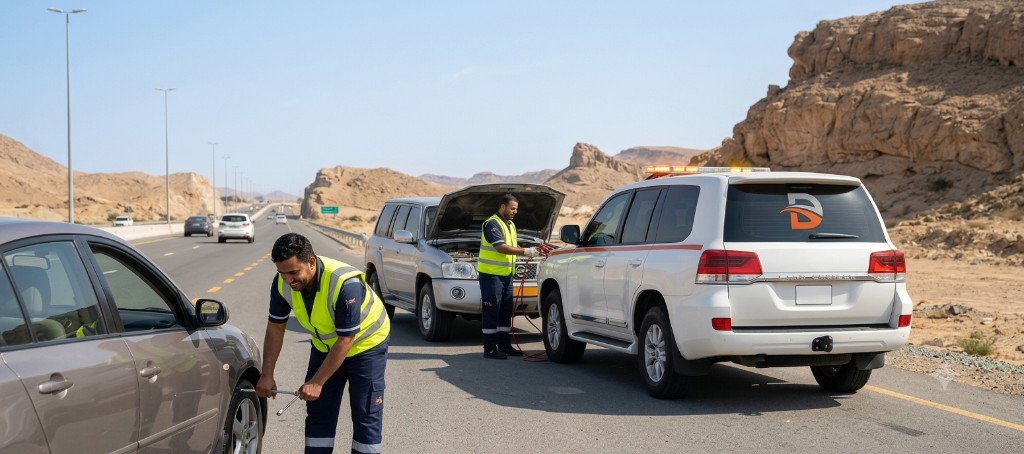 Certified technicians assisting drivers in remote areas