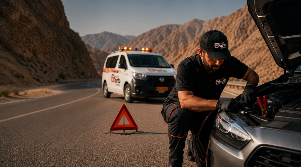 On-site roadside assistance on Omani highways